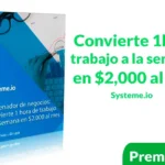 Curso Convierte 1h de trabajo a la semana en $2000 al mes