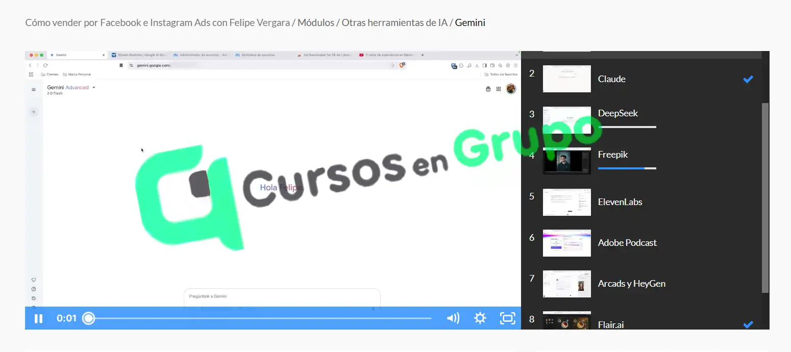 Cursos en Grupo