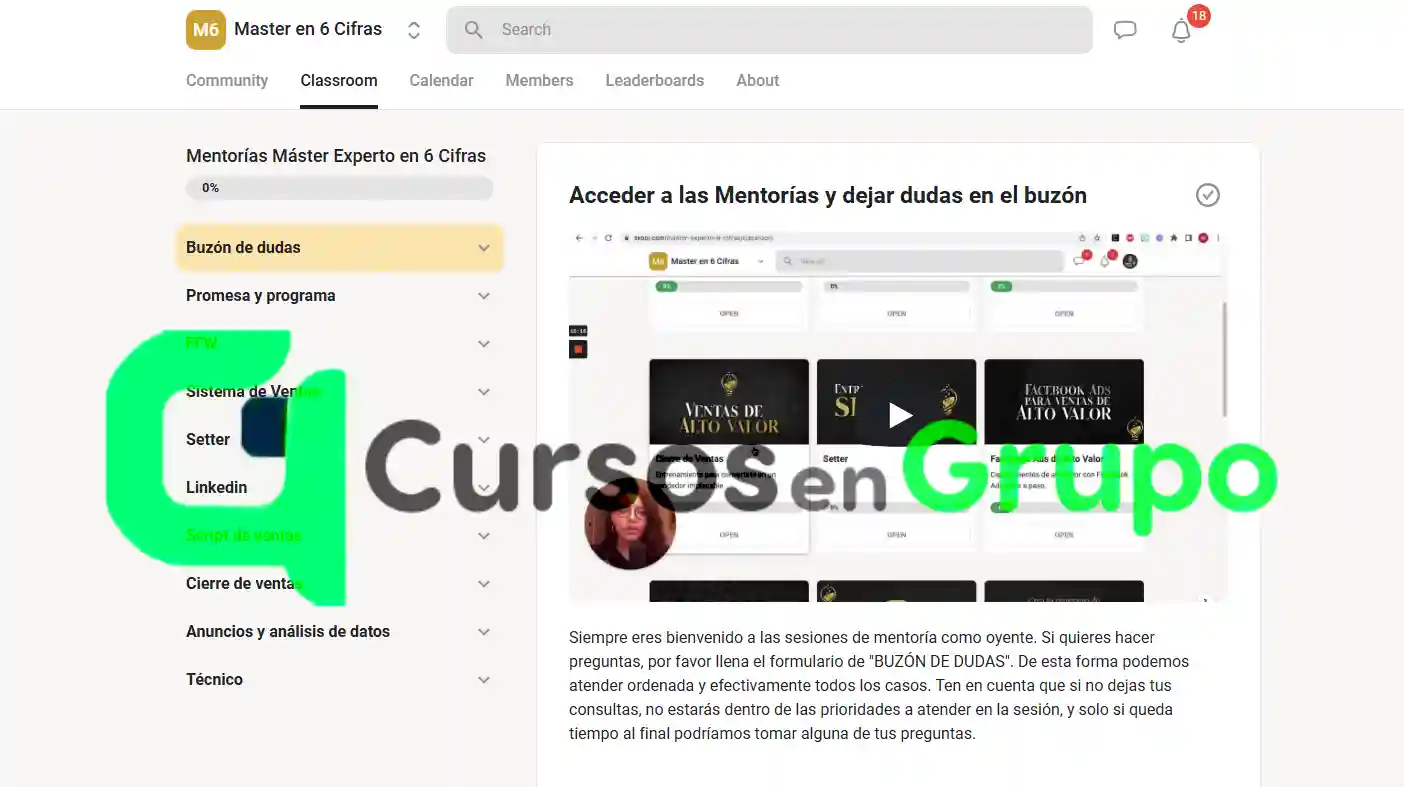 Cursos en Grupo